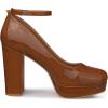 imageAllegra K Womens Platform Ankle Strap Chunky Heel Mary Janes PumpsBrown