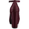 imageAllegra K Womens Platform Ankle Strap Chunky Heel Mary Janes PumpsBurgundy