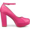 imageAllegra K Womens Platform Ankle Strap Chunky Heel Mary Janes PumpsHot Pink