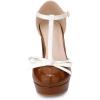 imageAllegra K Womens Platform Bow t Strap Chunky Heels PumpsBrown