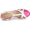 imageAllegra K Womens Platform Bow t Strap Chunky Heels PumpsHot Pink