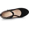imageAllegra K Womens Platform Cross Strap Stiletto Heels Mary Jane PumpsBlack