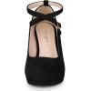 imageAllegra K Womens Platform Cross Strap Stiletto Heels Mary Jane PumpsBlack