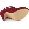 imageAllegra K Womens Platform Cross Strap Stiletto Heels Mary Jane PumpsBurgundy