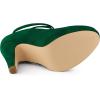 imageAllegra K Womens Platform Cross Strap Stiletto Heels Mary Jane PumpsGreen