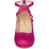 imageAllegra K Womens Platform Cross Strap Stiletto Heels Mary Jane PumpsHot Pink