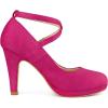 imageAllegra K Womens Platform Cross Strap Stiletto Heels Mary Jane PumpsHot Pink