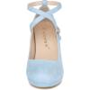 imageAllegra K Womens Platform Cross Strap Stiletto Heels Mary Jane PumpsLight Blue