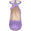 imageAllegra K Womens Platform Cross Strap Stiletto Heels Mary Jane PumpsPurple