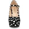 imageAllegra K Womens Platform Mary Jane Polka Dots Round Toe Stiletto High Heel PumpsBlack