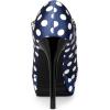 imageAllegra K Womens Platform Mary Jane Polka Dots Round Toe Stiletto High Heel PumpsDark Blue