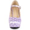imageAllegra K Womens Platform Mary Jane Polka Dots Round Toe Stiletto High Heel PumpsPurple