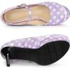 imageAllegra K Womens Platform Mary Jane Polka Dots Round Toe Stiletto High Heel PumpsPurple