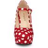 imageAllegra K Womens Platform Mary Jane Polka Dots Round Toe Stiletto High Heel PumpsRed