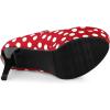 imageAllegra K Womens Platform Mary Jane Polka Dots Round Toe Stiletto High Heel PumpsRed