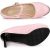imageAllegra K Womens Platform Mary Jane Pumps Ankle Strap Stiletto High Heels Dress ShoesPink
