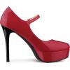 imageAllegra K Womens Platform Mary Jane Pumps Ankle Strap Stiletto High Heels Dress ShoesRed