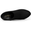 imageAllegra K Womens Platform Round Toe Chunky Heels Ankle BootiesBlack