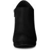 imageAllegra K Womens Platform Round Toe Chunky Heels Ankle BootiesBlack