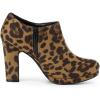 imageAllegra K Womens Platform Round Toe Chunky Heels Ankle BootiesLeopard