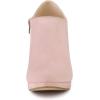 imageAllegra K Womens Platform Round Toe Chunky Heels Ankle BootiesPink