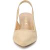 imageAllegra K Womens Pointed Toe Block Heel Pumps Slingback HeelsBeige