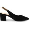 imageAllegra K Womens Pointed Toe Block Heel Pumps Slingback HeelsBlack