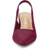 imageAllegra K Womens Pointed Toe Block Heel Pumps Slingback HeelsBurgundy