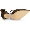 imageAllegra K Womens Pointed Toe Bow Satin Stiletto Heels PumpsBrown