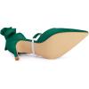 imageAllegra K Womens Pointed Toe Bow Satin Stiletto Heels PumpsDark Green