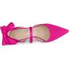 imageAllegra K Womens Pointed Toe Bow Satin Stiletto Heels PumpsHot Pink