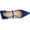 imageAllegra K Womens Pointed Toe Bow Satin Stiletto Heels PumpsNavy Blue