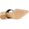 imageAllegra K Womens Pointed Toe Chunky Heel Dress Mules PumpsKhaki