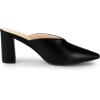 imageAllegra K Womens Pointed Toe Chunky Heels Slides MulesBlack