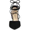 imageAllegra K Womens Pointed Toe Dress Pumps Lace Up Stiletto Heels SandalsBlack