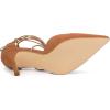 imageAllegra K Womens Pointed Toe Dress Pumps Lace Up Stiletto Heels SandalsBrown