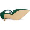 imageAllegra K Womens Pointed Toe Dress Pumps Lace Up Stiletto Heels SandalsGreen