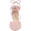 imageAllegra K Womens Pointed Toe Dress Pumps Lace Up Stiletto Heels SandalsPink