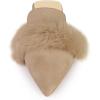 imageAllegra K Womens Pointed Toe Faux Fur Slip on Flat Slide MulesBeige