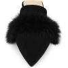 imageAllegra K Womens Pointed Toe Faux Fur Slip on Flat Slide MulesBlack