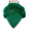 imageAllegra K Womens Pointed Toe Faux Fur Slip on Flat Slide MulesGreen