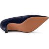 imageAllegra K Womens Pointed Toe Leaves Print Slip on Kitten Heel PumpsNavy Blue