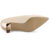 imageAllegra K Womens Pointed Toe Low Kitten Heel Dress PumpsBeige