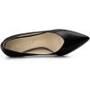 imageAllegra K Womens Pointed Toe Low Kitten Heel Dress PumpsBlack