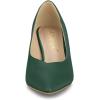 imageAllegra K Womens Pointed Toe Low Kitten Heel Dress PumpsDark Green