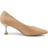 imageAllegra K Womens Pointed Toe Low Kitten Heel Dress PumpsNude