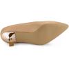 imageAllegra K Womens Pointed Toe Low Kitten Heel Dress PumpsNude