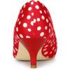 imageAllegra K Womens Pointed Toe Polka Dots Kitten Heels PumpsRed