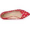 imageAllegra K Womens Pointed Toe Polka Dots Kitten Heels PumpsRed