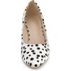 imageAllegra K Womens Pointed Toe Polka Dots Kitten Heels PumpsWhite